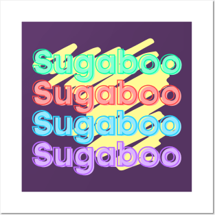 Sugaboo Extravaganza – Colorful and Aesthetic Repeat Typography Posters and Art